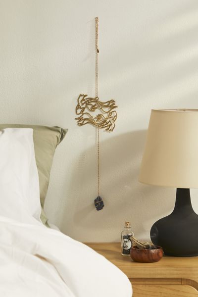 Ariana Ost Zodiac Wall Dangle In Pisces At Urban Outfitters In Gold