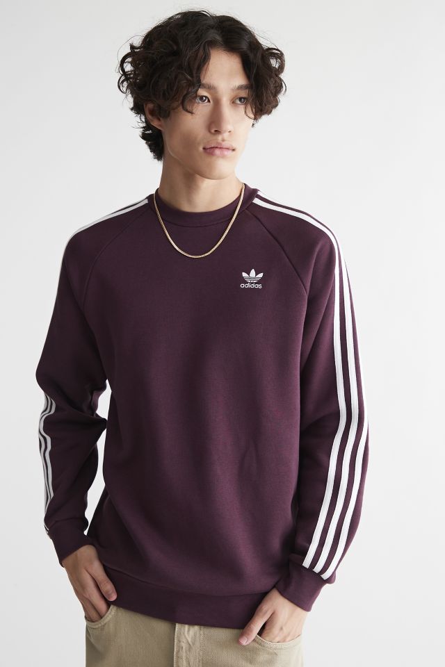 adidas 3-Stripes Crew Neck Sweatshirt | Urban Outfitters