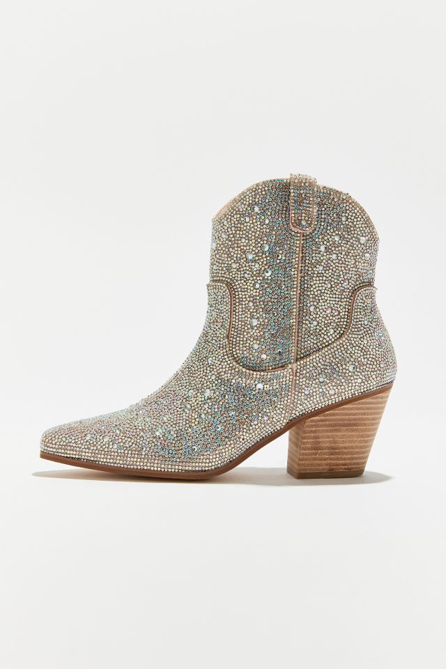 Matisse Harlow Boot in Clear Rhinestones (Size: 7)