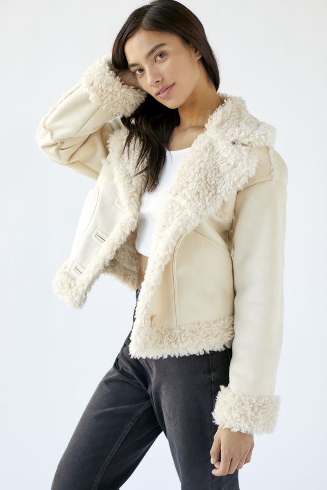 Urban outfitters sherpa discount cardigan