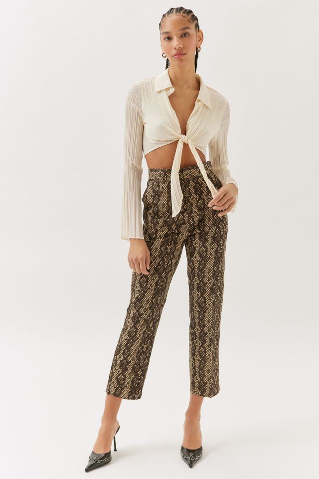 Zara + Snake Print Trousers