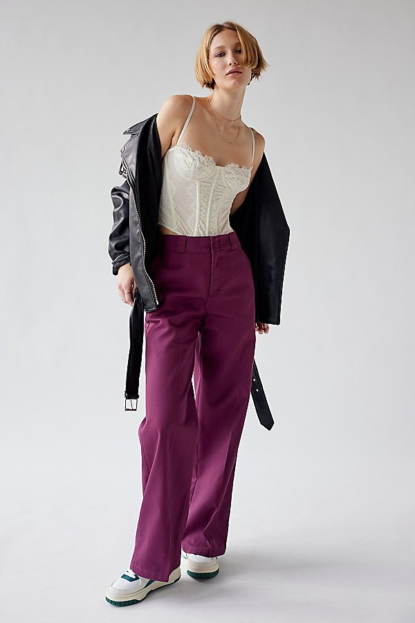 Dickies Workwear Wide-leg Pant In Purple