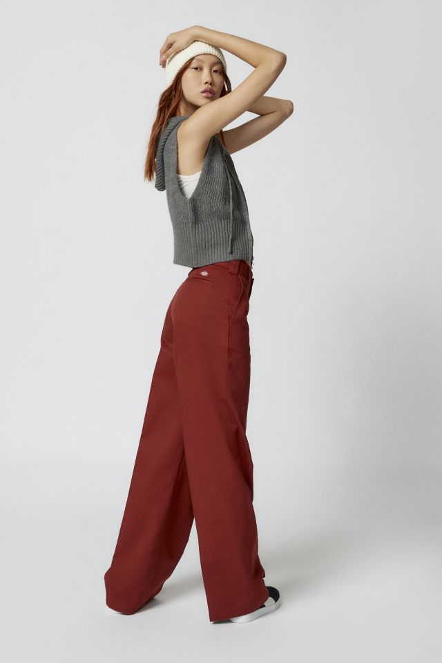 Women's Regular Fit Wide Leg Work Pants