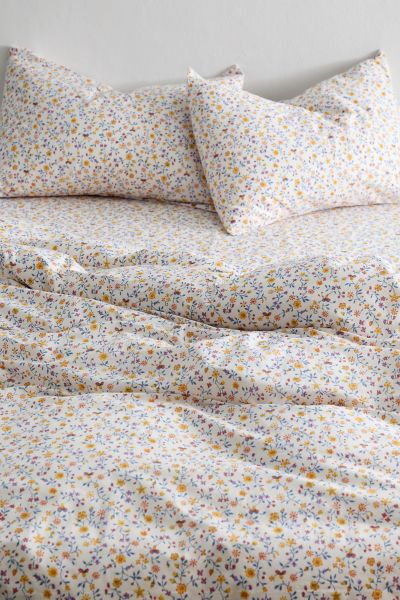 Ensemble de housse de couette à motif floral et vigne Clarissa