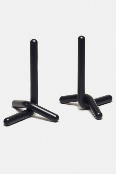 Craighill Cal Carbon Steel Bookends In Black