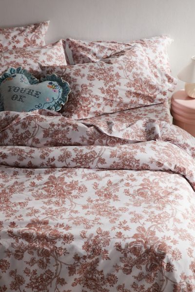 Urban Outfitters Toile Duvet Set In Lavender At