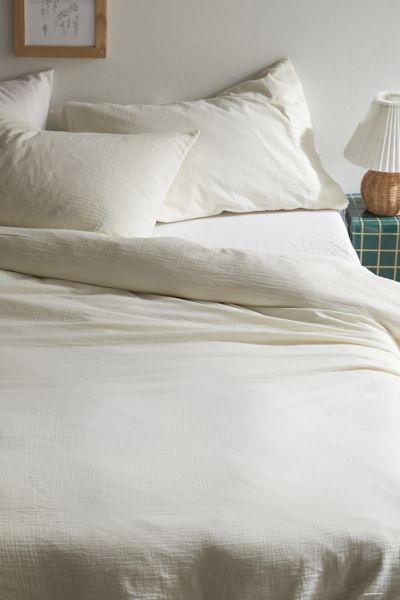 Urban Outfitters Cozy Crinkle Duvet Set