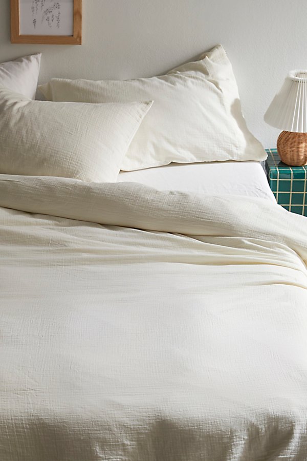 Urban Outfitters Cozy Crinkle Duvet Set