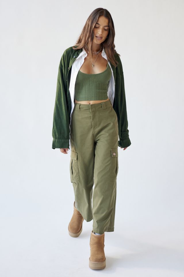 Crop store cargo pants