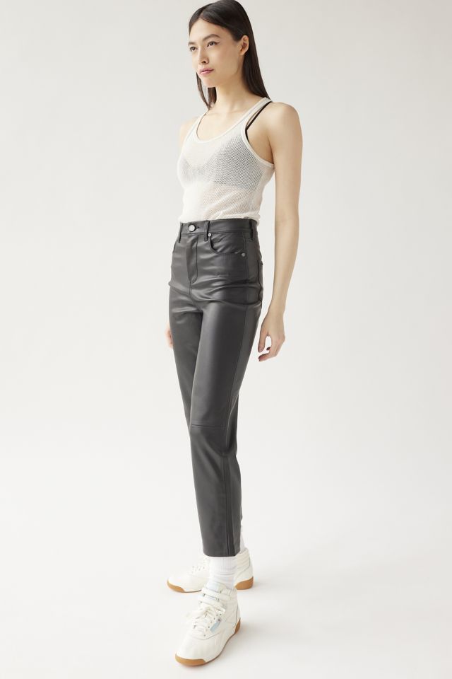 BLANKNYC Need You Tonight Faux Leather Cropped Pant #3