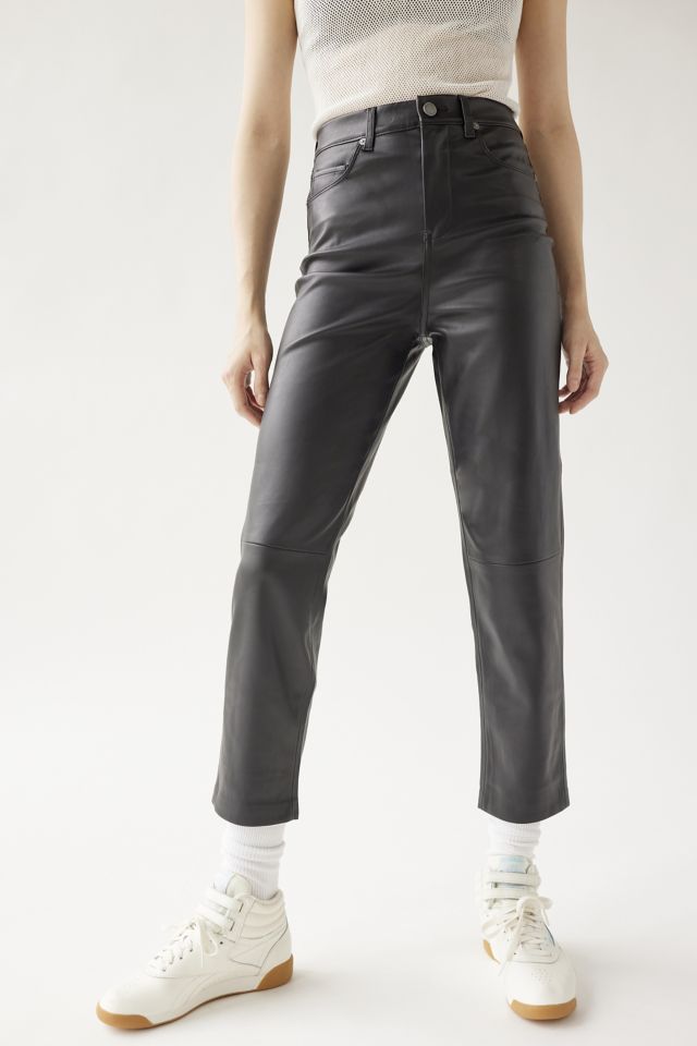BLANKNYC Need You Tonight Faux Leather Cropped Pant #4
