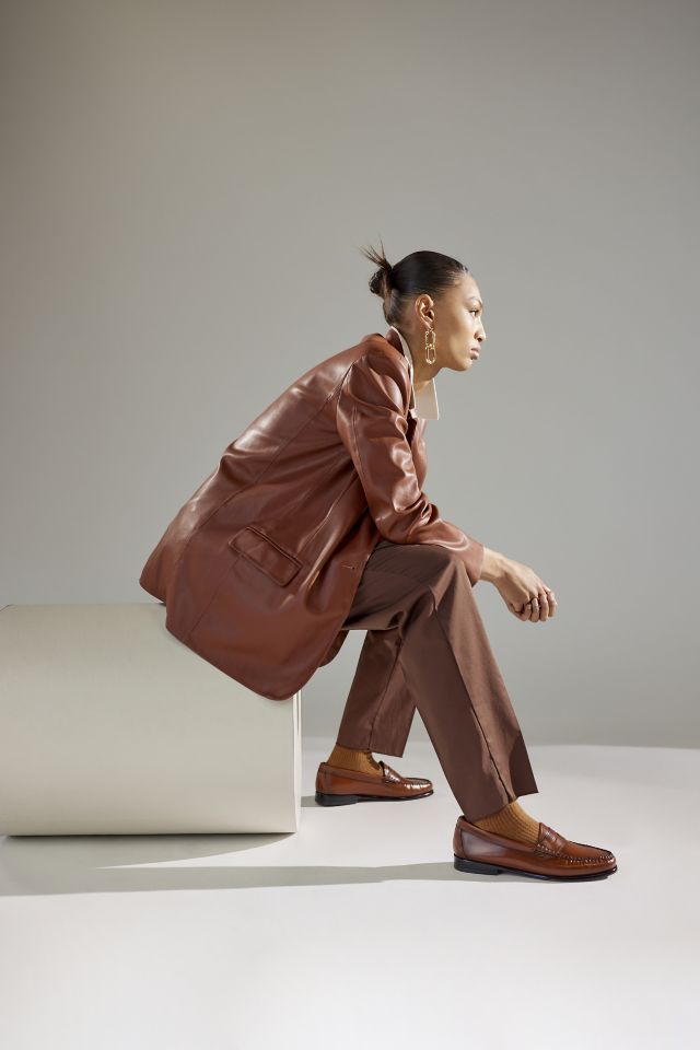 BLANKNYC Faux Leather Oversized Blazer #5