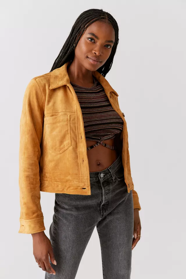urbanoutfitters.com | Blank NYC Faux Suede Trucker Jacket