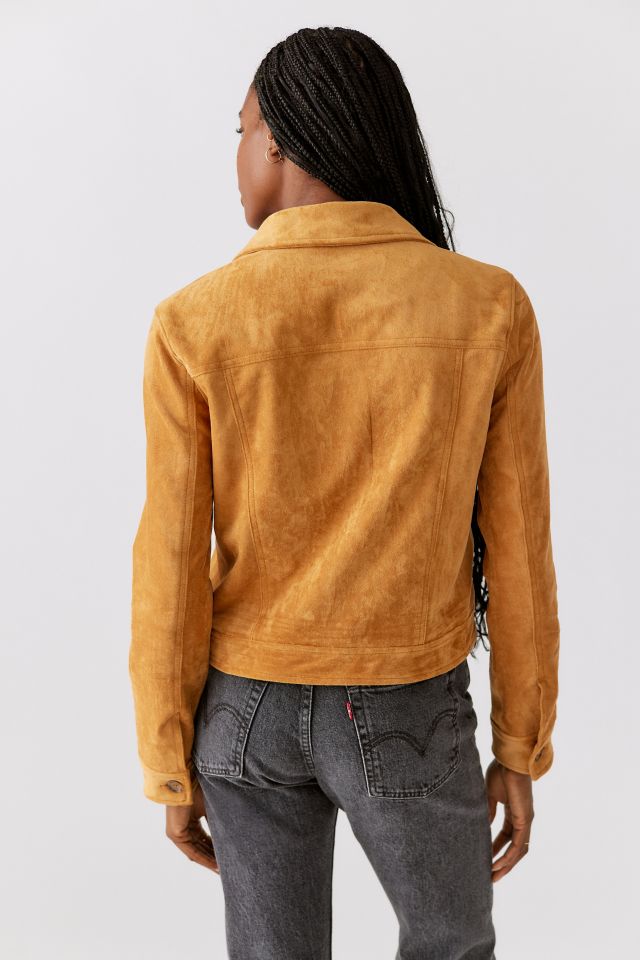 Blank NYC Faux Suede Trucker Jacket #1