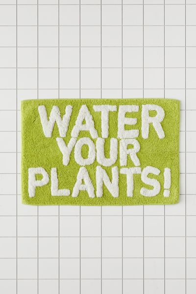 Water Your Plants Bath Mat | Urban Outfitters Canada