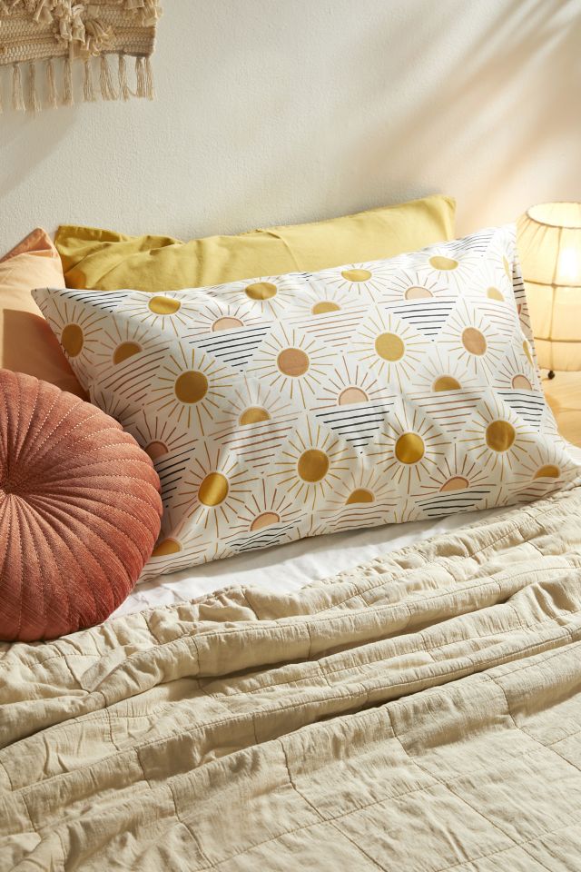 Geo Sun Pillowcase #1