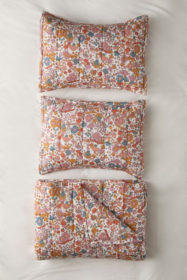 Mushroom Flower Quilt Set #4