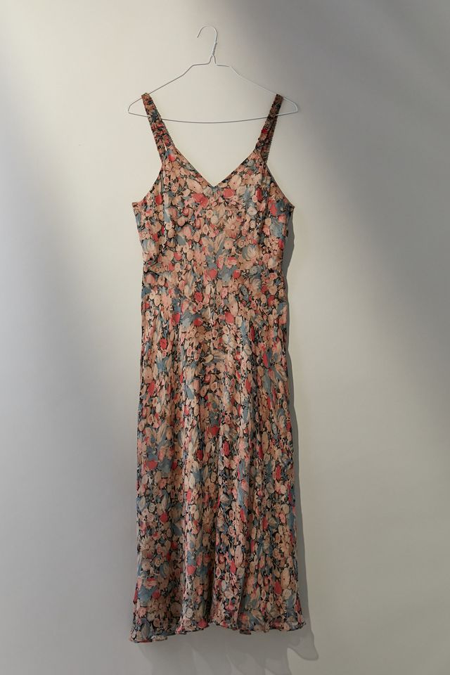 yellow dress with white flowers One Shoulder Floral Embroidered Gown
