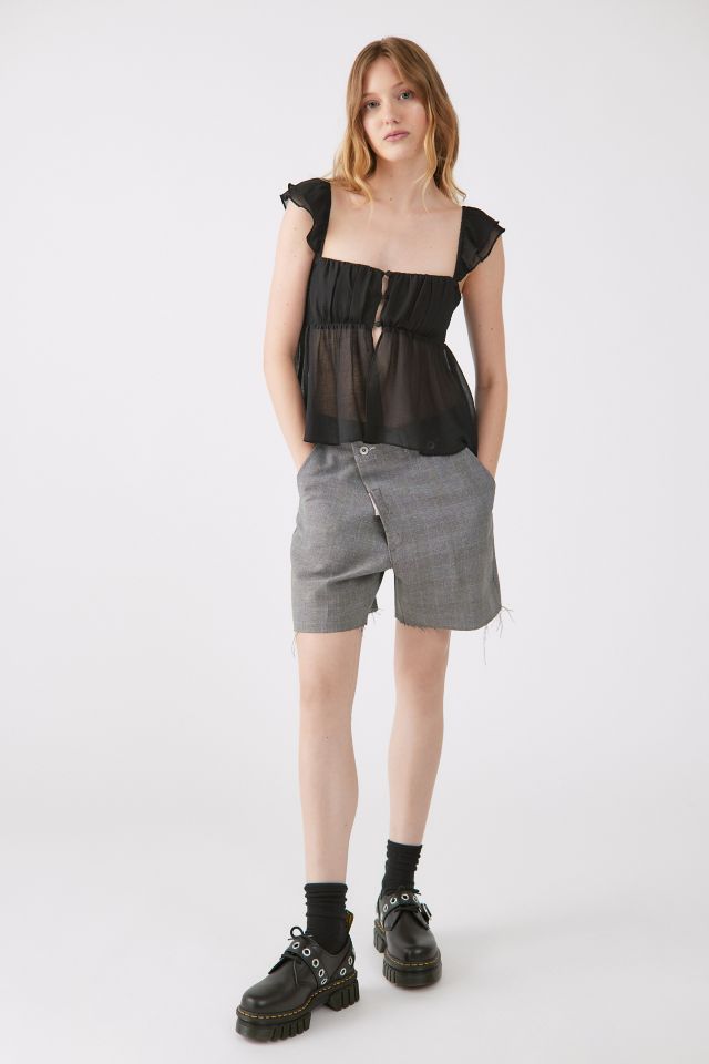 UO Deandra Chiffon Split Hem Top #2