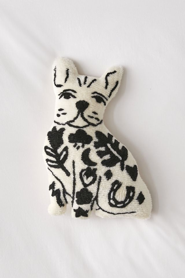 Frenchie Tufted Throw Pillow #1