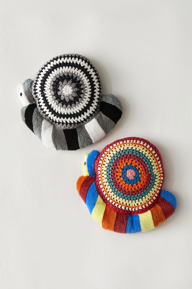Coussin Décoratif Escargot au Crochet #3