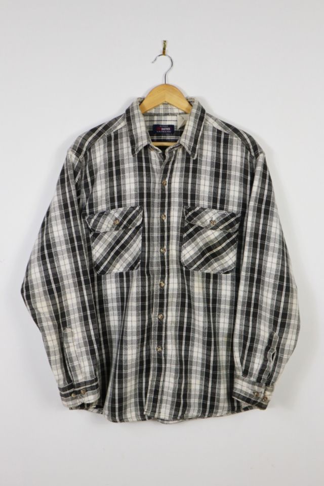 Vintage Black Heavyweight Button-Down Shirt | Urban Outfitters