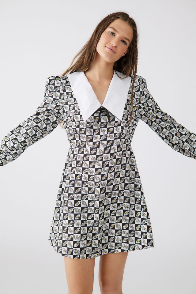 Glamorous Daisy Checkerboard Mini Dress | Urban Outfitters