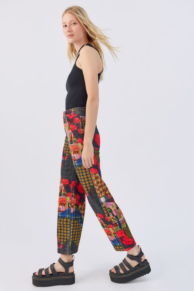 BDG High & Wide Corduroy Printed Pant