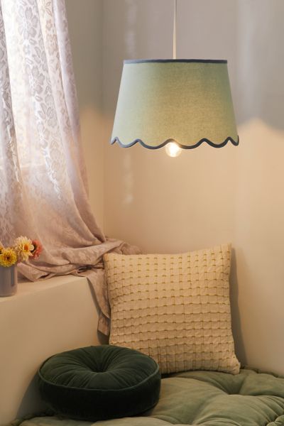 Urban Outfitters Scallop Lamp Shade In Sky At