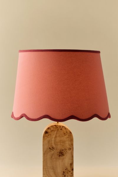 Urban Outfitters Scallop Lamp Shade In Red At