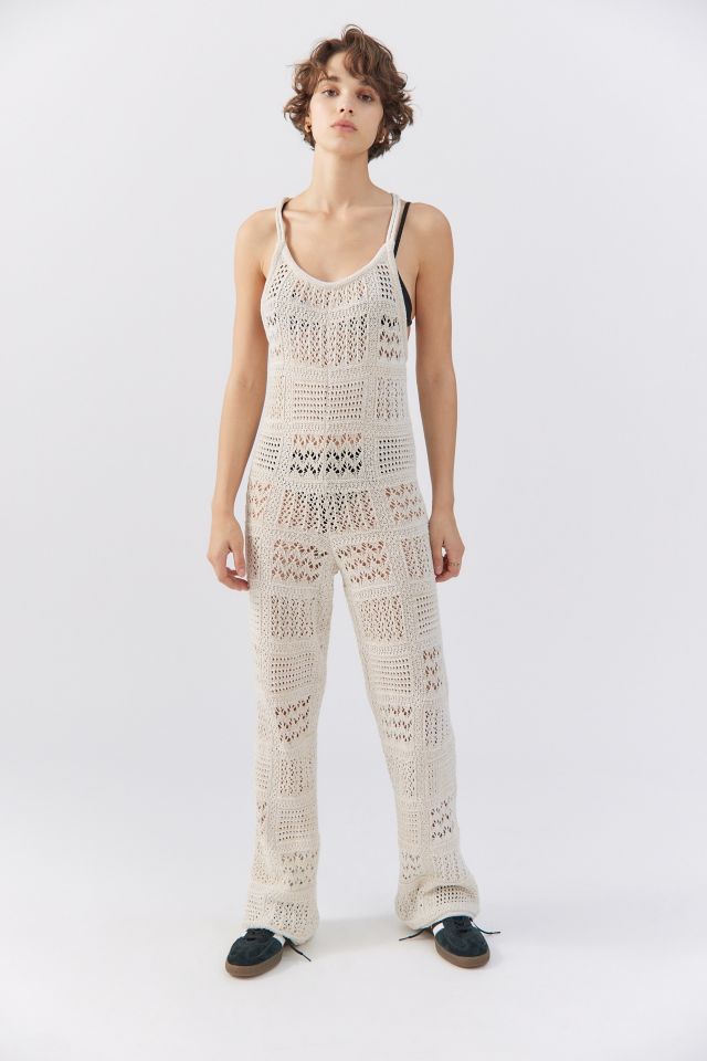 UO Crochet Patchwork Jumpsuit Urban Outfitters