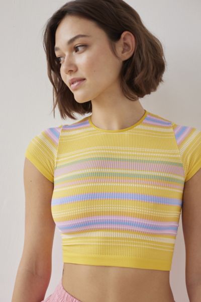 Out From Under Everyday Cropped Seamless Ribbed Tee  Urban Outfitters  Singapore - Clothing, Music, Home & Accessories