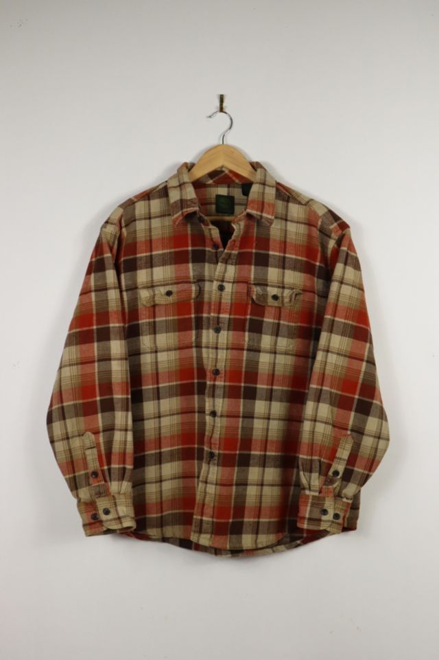 Vintage Timberland Heavyweight Plaid Button-Down Shirt | Urban Outfitters