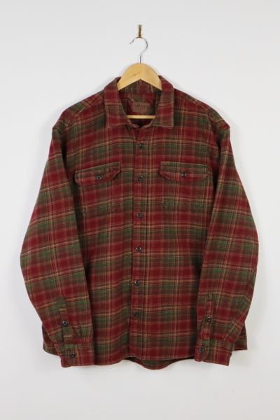 Vintage Heavyweight Red Plaid Shirt Jacket | Urban Outfitters