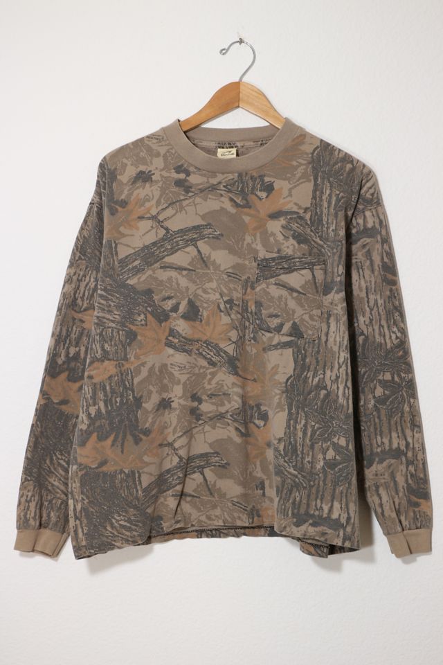 Vintage Realtree Camo Long Sleeve T Shirt Made in USA