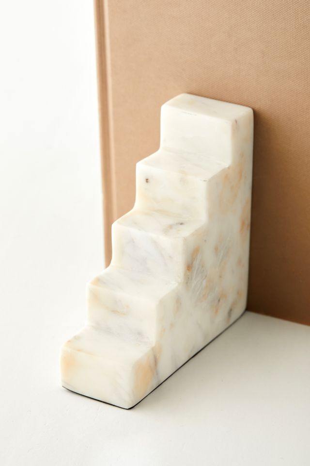 Marble Step Bookend Set #3