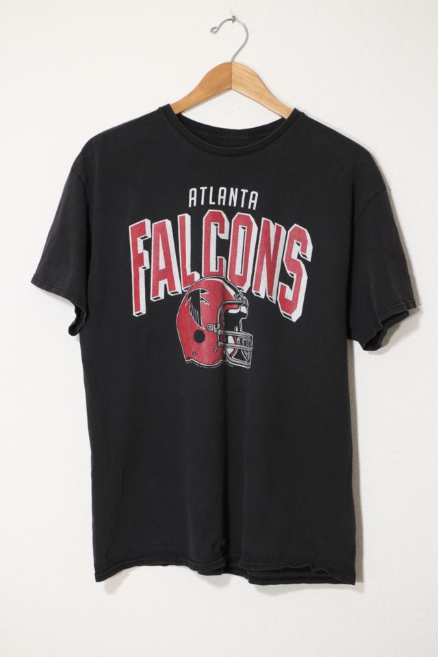 Vintage Atlanta Falcons Football Art T-Shirt by Row One Brand