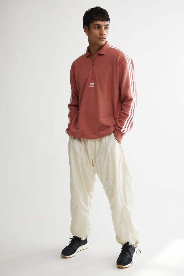 adidas 3-Stripe Long Sleeve Polo Sweatshirt #1