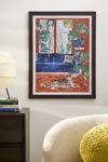 Lara Lee Meintjes Red Interior With Borzoi Dog And House Plants Art 