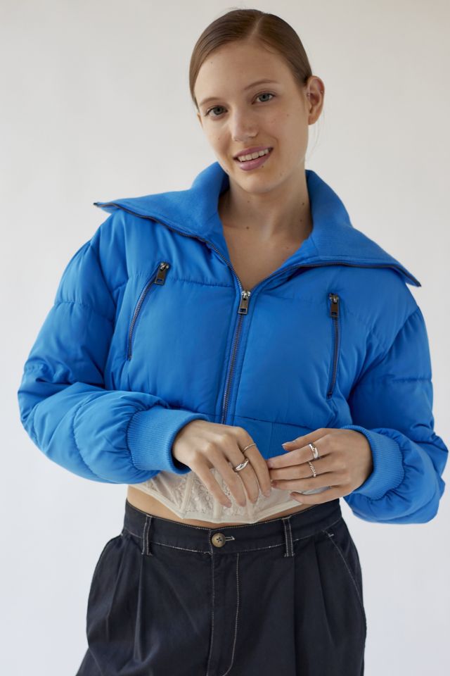 Cropped puffer jacket urban outfitters best sale