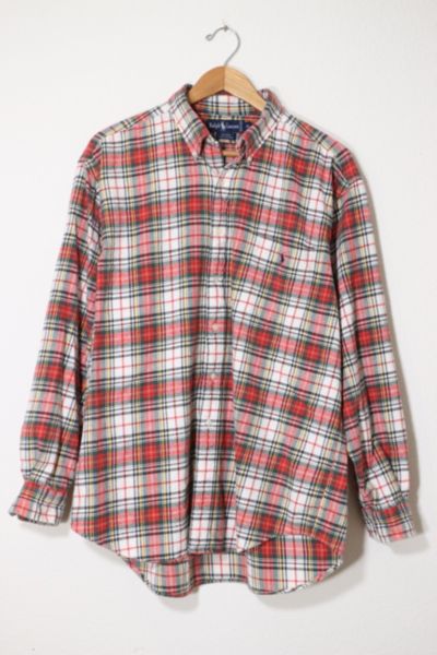 Vintage Polo Ralph Lauren Plaid Flannel Shirt | Urban Outfitters