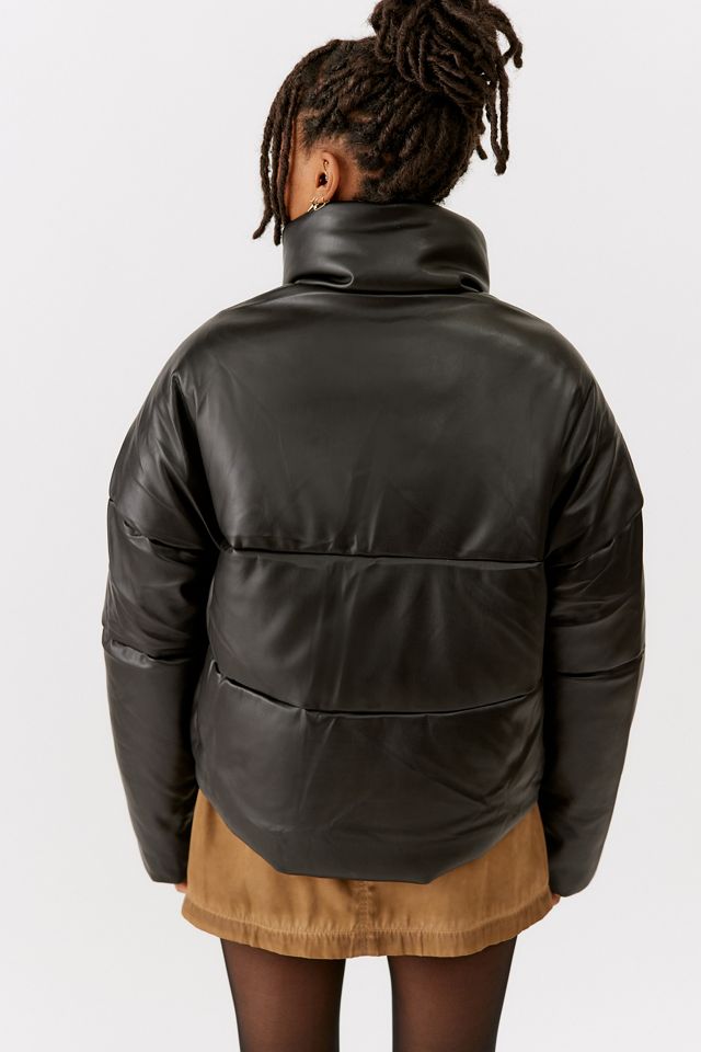 APPARIS Jemma Faux Leather Puffer Jacket | Urban Outfitters Canada