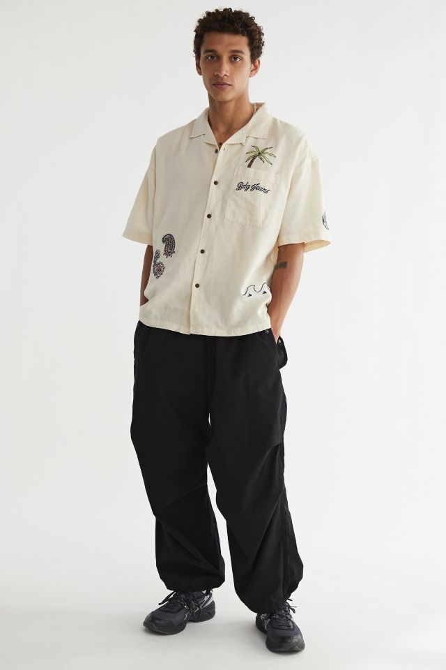 BDG Palm Embroidered Button-Down Shirt #1