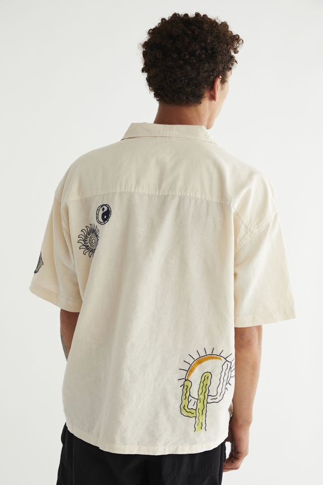 BDG Palm Embroidered Button-Down Shirt #2