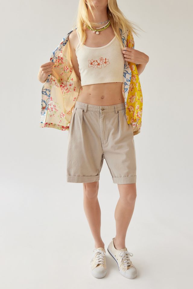 Camisole Brodée en Tissu Éponge Tropical #3