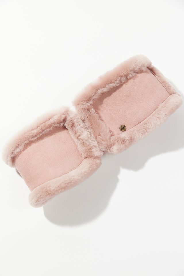 UGG Suede & Sheepskin Headband Ear Warmer | Urban Outfitters display picture 2