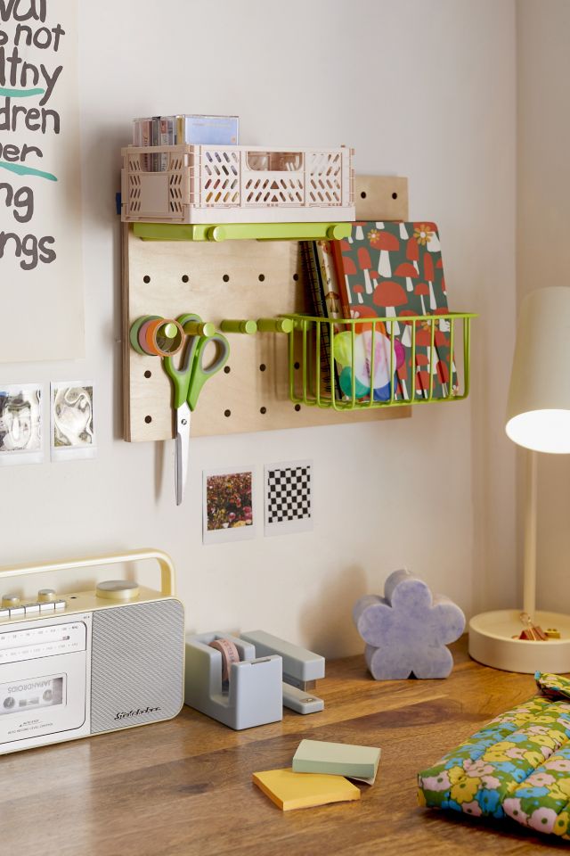 Mari Pegboard Storage Shelf Urban Outfitters