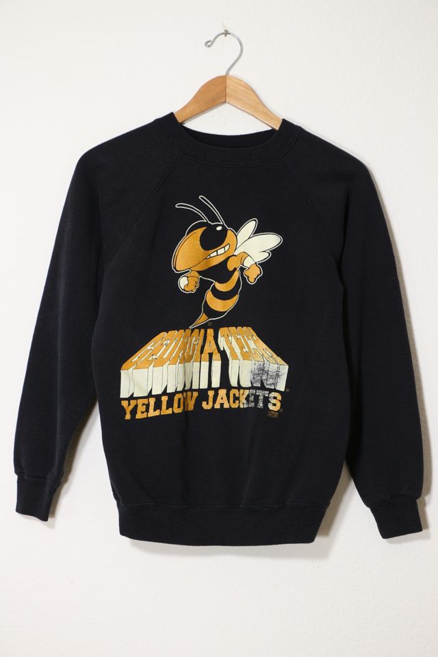 Vintage Georgia Tech Yellow Jackets Crewneck Sweatshirt Made In Usa Urban Outfitters 