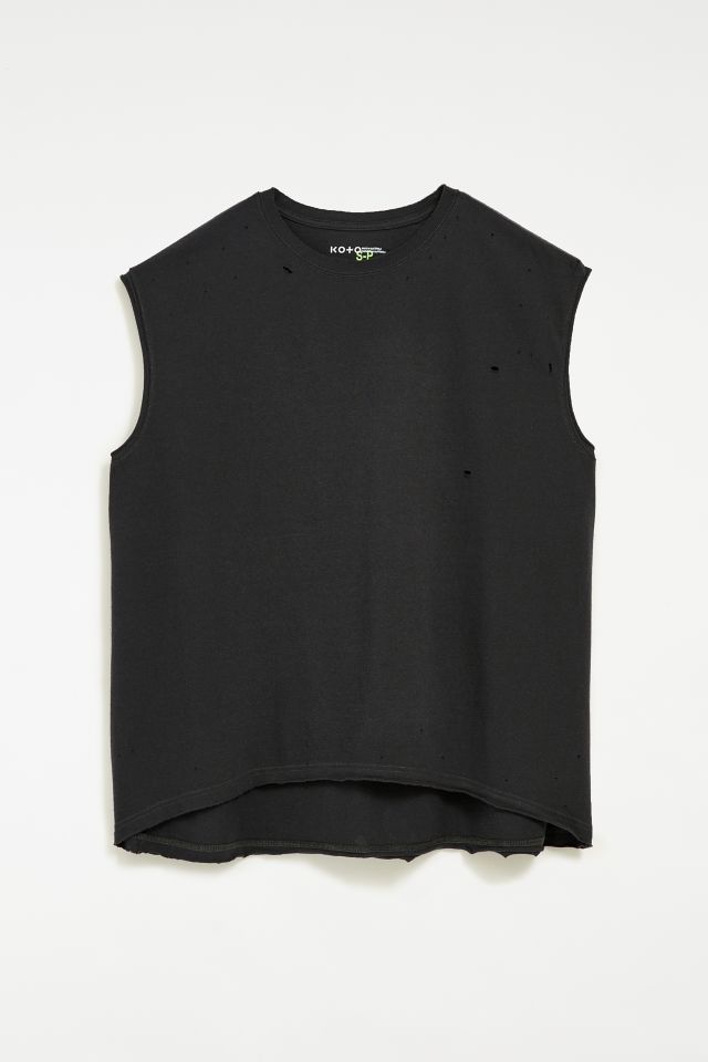 KOTO 02.008 Destructed Oversized Muscle Tee | Urban Outfitters Canada