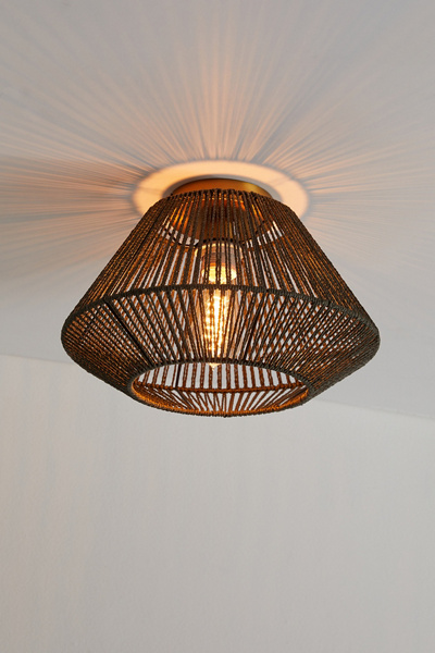 Sierra Woven Flush Mount Light